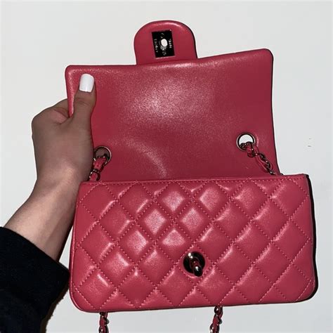 hot pink chanel classic flap|Chanel classic flap small price.